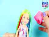 ترفندهای باربی - مدل موی رنگین کمان برای عروسک چلسی