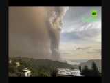 فوران آتشفشان Taal در فیلیپین 