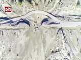 تصاویر هوایی از پل‌های مسیر جاسک به چابهار که بر اثر سیل تخریب شده