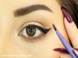سالن زیبایی در پردیس borg- آموزش کشیدن خط چشم eyeliner for HOODED EYES