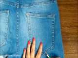 روش ساخت کیف زنانه زیبا و خاص از شلوار جین بدون استفاده
