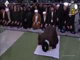 روحانی در اقدامی عجیب زودتر از همه صف نمازگزاران را ترک کرد!!!!!!!!