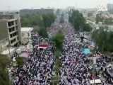 تصویر هوایی از تظاهرات میلیونی عراق