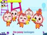 آهنگ شاد کودکانه اتوبوس بچه ها ، 5 میمون کوچولو