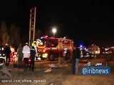 فیلمی از  واژگونی اتوبوس در اصفحان ۱۰ کشته داده