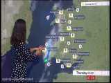 Behnaz Akhgar - BBC Wales Weather 28Aug2019 بهناز اخگر اخبار هواشناسی