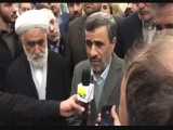 سخنان دکتر احمدی نژاد در حاشیه حضور در مرقد مطهر امام(ره) 