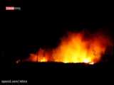 آتش به جنگل‌های حاشیه رود ارس در شهرستان اصلاندوز مغان رسید