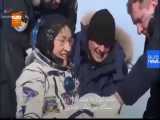فیلمی از لحظه فرود رکورددار ماندن در فضا 