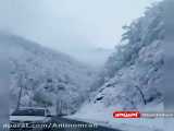 جاده زیبا برفی ماسوله _گیلان