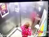 آلوده کردن آسانسور به کرونا با آب دهان زن چینی