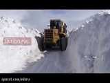 برف و کولاک و گرفتار شدن مسافران در محور مهاباد - بوکان