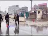 لحظاتی پس از انفجار تروریستی در مقابل دانشگاه نظامی مارشال فهیم کابل
