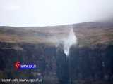برعکس شدن جریان یک آبشار در ایرلند !!!