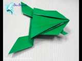 کاردستی قورباغه متحرک-اوریگامی قورباغه جهنده-اوریگامی-ORIGAMI
