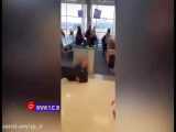 درگیری وحشتناک پلیس با مظنون خطرناک در فرودگاه