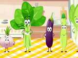 شعر شاد سبزیجات به عربی برای کودکان 2 با زیرنویس - أنشودة الخضروات 2 للأطفال