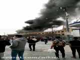 آتش سوزی شدید هتل ادریس مشهد، فلکه آب جنب حرم