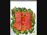 نحوه تهیه یک غذای خوشمزه با ماهی سالمون و سبزیجات - سبزی لاین 