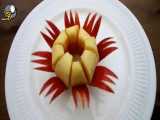 ایده های شگفت انگیز میوه آرایی با سیب در چند دقیقه