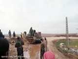 کشیدن نفربر ارتش ترکیه توسط ارتش سوریه