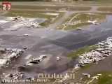 تصاویری عجیب از نابودی دهها هواپیما در طوفان هفته گذشته امریکا