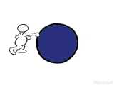 انیمیشن: مردی که سعی می کند به دایره های رنگارنگ مشت بزند، آیامی تونه؟(ساخت خودم
