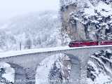 مسیر قطار در یخچال های سوئیس 1