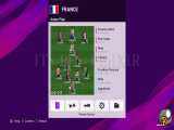 بهترین ترکیب فرانسه در بازی PES2020 (ترکیب اصلی؛ سیستم 4/2/1/3)