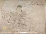 دیوار نگار کاخ سبزپوشان نیشابور موزه باستان شناسی و هنر اسلامی