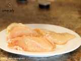 طرز تهیه مرغ و قارچ با سس خامه و سفید