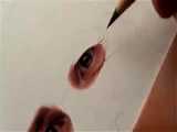 ✅ آموزش نقاشی چهره واقعی جیم کری - بخش 1 چشم‌ها و ابروها 