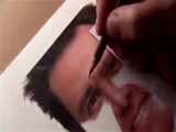 ✅ آموزش نقاشی چهره واقعی جیم کری - بخش 5 تکمیل نقاشی موها و گوش‌ها 