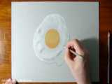 تایم لپس نقاشی سه بُعدی تخم مرغ با مداد