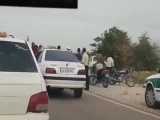 حمله به مأموران پلیس حین جلوگیری از تردد یک خودروی غیربومی/ ۵ نفر بازداشت شدند 