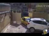 تصادف عجیب و تلخ یک تاکسی در خیابان سمیه تهران