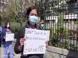 اعتراض پرستاران آمریکایی به کمبود تجهیزات
