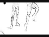 ✅ آموزش طراحی  پاهای مرد قوی هیکل 