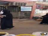 ابتکار شهرداری خرمشهر  برای مقابله با کرونابا لباس عزرائیل راه افتادن خیابون