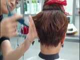 آموزش مدل مو کوتاه پیکسی روی پیشونی- مومیس مشاور و مرجع تخصصی مو 
