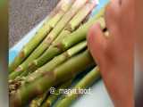 طرز تهییه مارچوبه - pan-fried asparagus