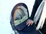 خواباندن نوزاد، در سرمای سوزناک زمستان