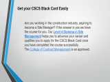cscs black card requirements 