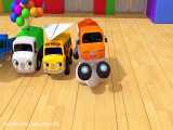 انیمیشن شاد  ماشین و توپهای رنگی برای کودکان