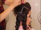 آموزش مدل مو دخترانه پرنسسی با موهای مجعد- مومیس مرجع و مشاور مو 