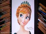Drawing Frozen2 - ملکه آنا [دست در حال کشیدن]