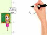 آموزش نقاشی کودکانه روز معلم- نقاشی تبریک روز معلم- نقاشی ساده روز معلم