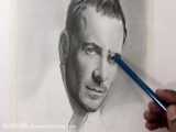 آموزش نقاشی چهره ی مایکل فاسبندر - بورس یونیورس - نقاشی حرفه ای چهره