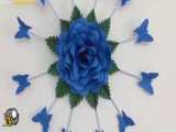 آموزش ساخت گل و پروانه برای دیوار با مقوا