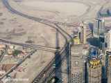 نمای داخلی برج خلیفه دبی و دیدن منظره شهر از طبقه 147